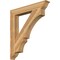 Ekena Millwork Balboa Traditional Rough Sawn Bracket, Western Red Cedar, 6"W x 44"D x 48"H BKT06X44X48BOA01RWR - alternate 1